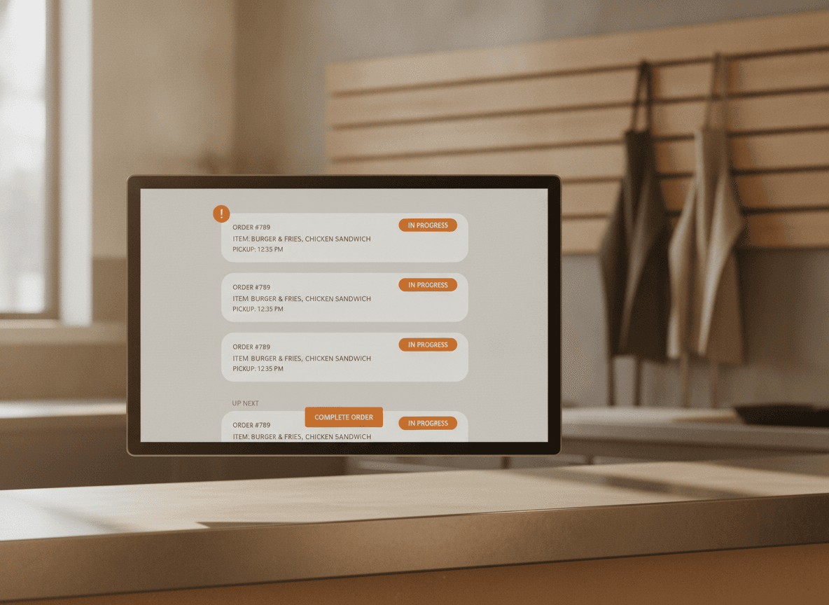Uno schermo di produzione con più ticket delivery in sequenza.