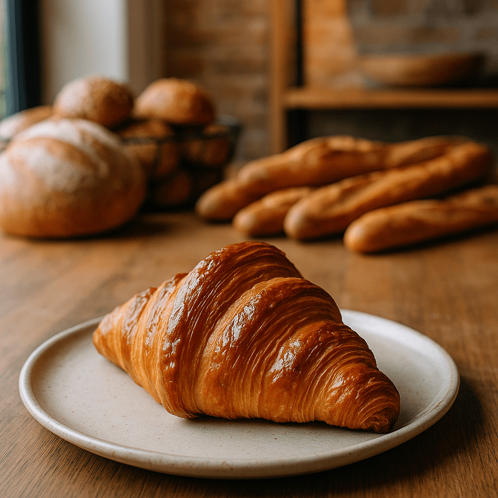 Fresh croissant