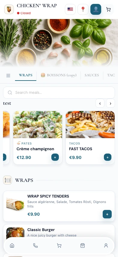 QwikEat mobile app