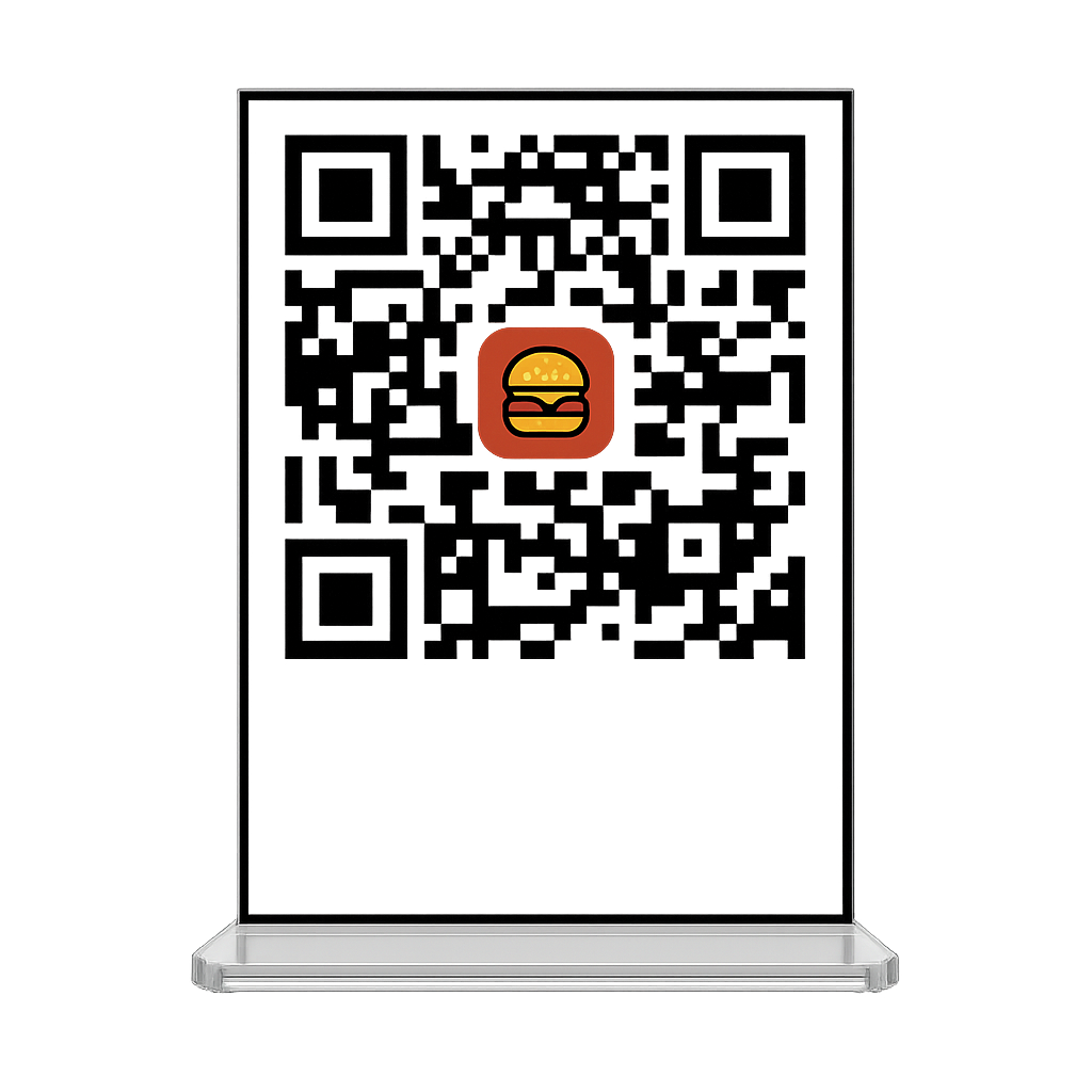 QR code table stand