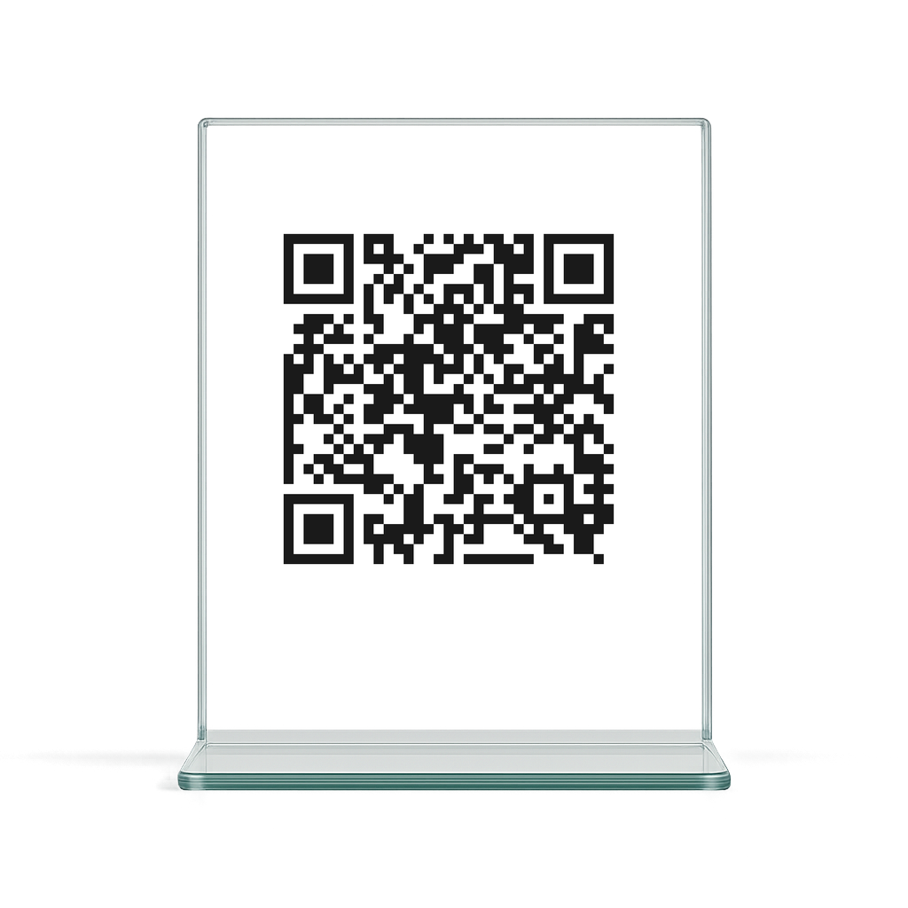 QR code table stand
